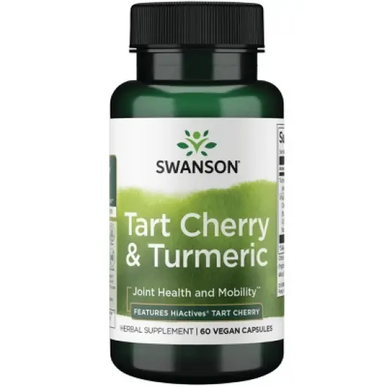 Swanson Tart Cherry & Turmeric - Features HiActives Tart Cherry, Supports Joint Health, Movement & Musculoskeletal Wellness, 60 Vegan Capsules image {6}