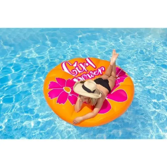 Poolmaster Girl Power Island Inflatable Swimming Pool Float image {2}