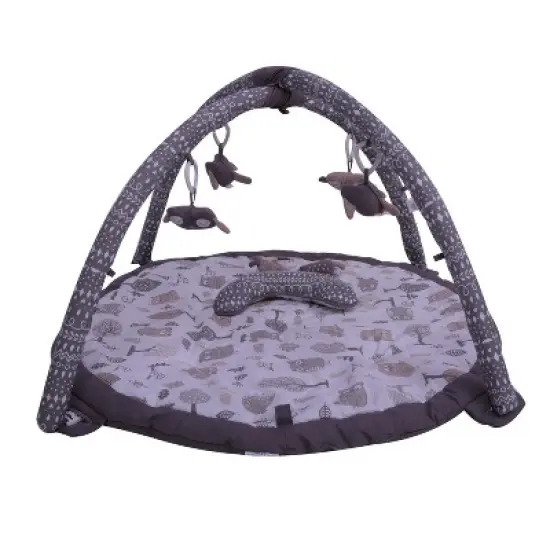 Bacati - Baby Activity Gyms & Playmats (Owls Beige Gray) image {2}