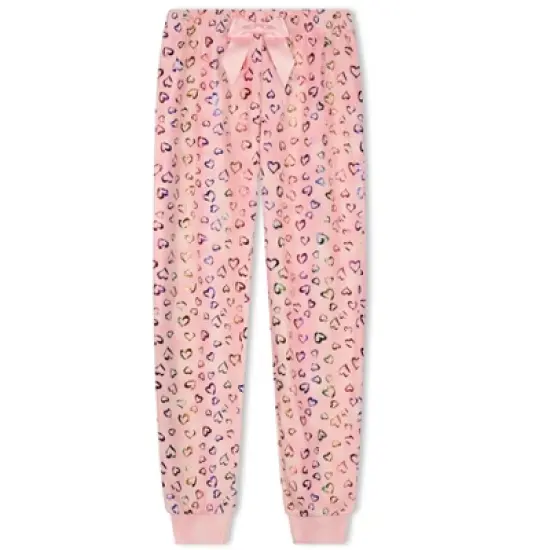 Sleep On It Girls Believe Dream Shine Velour 2-Piece Pajama Pant Sleep Set image {2}
