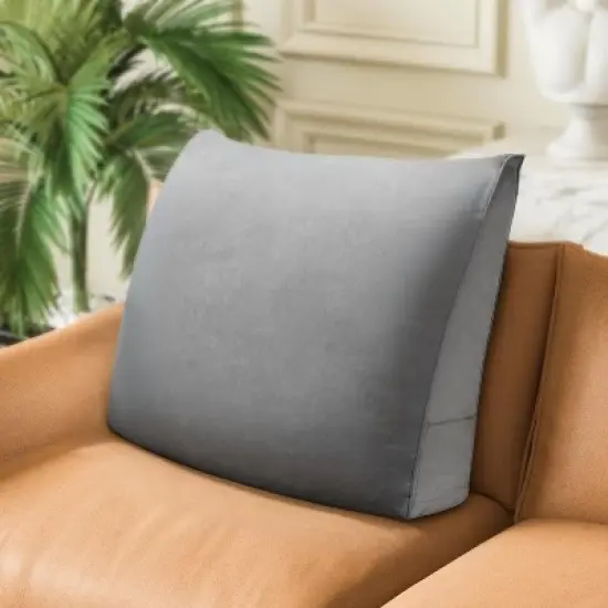 Back Support Pillow for Couch, Removable Velvet Cover image {6}