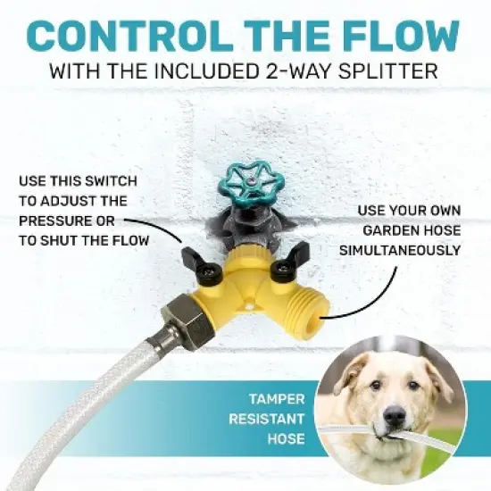 Outdoor Dog Sprinkler Water Fountain for Dogs with Interactive Play, Easy Setup, Fun Water Spray image {3}