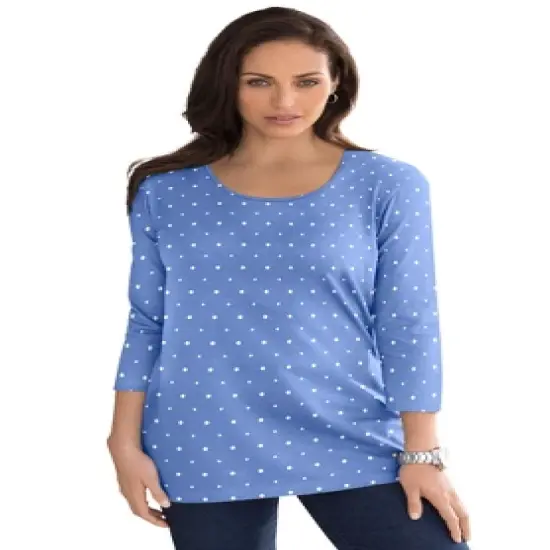 Jessica London Women&rsquo;s Plus Size Scoop-Neck Tee image {10}