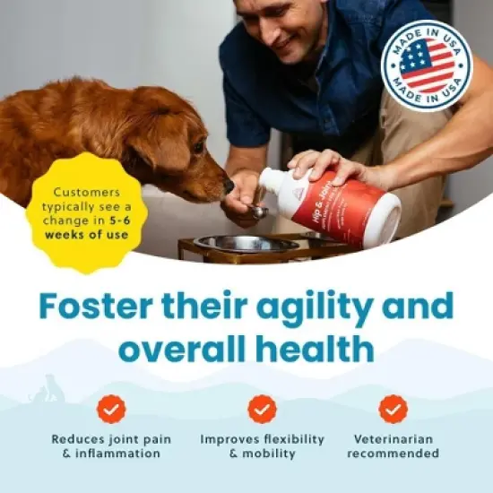 Liquid Glucosamine for Large Dogs , 1600mg Glucosamine Chondroitin MSM, Hip & Joint Supplement , Liquid Arthritis Relief & Mobility Support, 32 oz image {2}