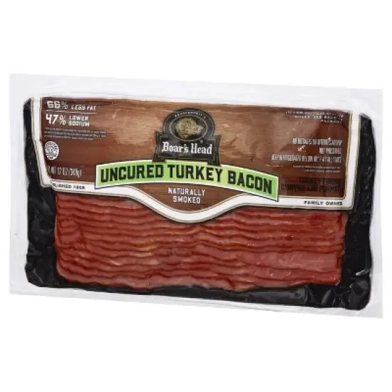 Boar's Head Uncured Turkey Bacon - 12oz image {2}