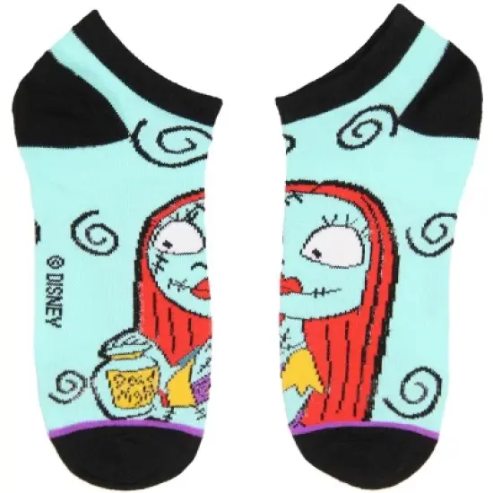 Disney Nightmare Before Christmas Jack Sally Zero Oogie Boogie Ankle Socks 5 PK Multicoloured image {1}