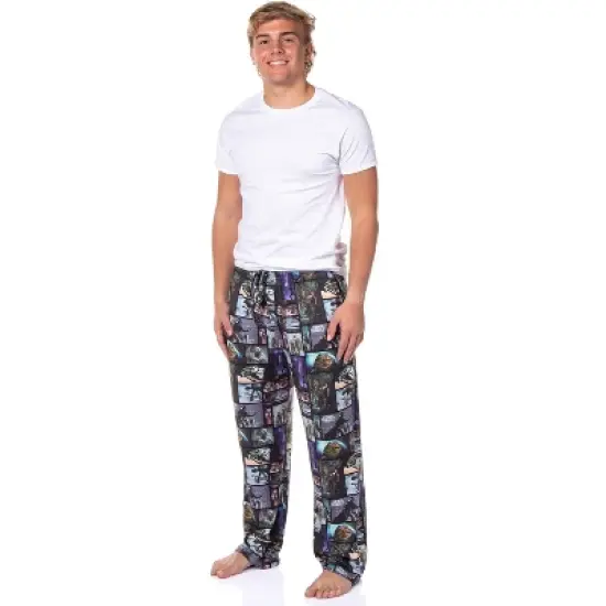 Star Wars Mens' Movie Film Classic Character Scenes Sleep Pajama Pants Multicolored image {1}