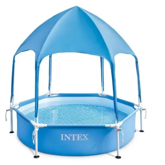 Intex 28209EP Canopy Metal Frame Above Ground Swimming Pool image {4}