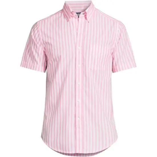 Lands' End Men's Traditional Fit Short Sleeve Essential Lightweight Poplin image {8}