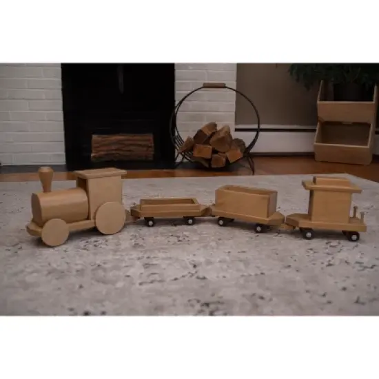 Remley Kids Wooden Toy Freight Train image {1}