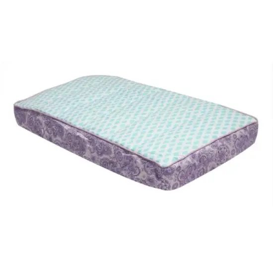 Bacati - Isabella Paisley Lilac Leaves Changing Pad Cover image {7}