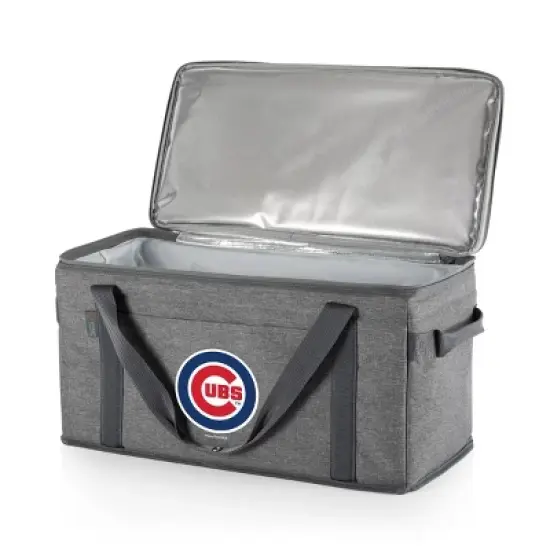 MLB Chicago Cubs 64 Can Collapsible Cooler - Heathered Gray image {1}