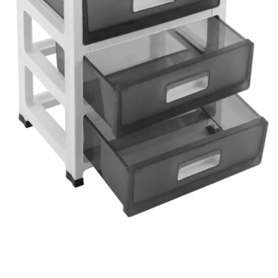 YIYIBYUS 6-Drawer Desktop Organizer with Open Tray Top, for Office, School image {4}