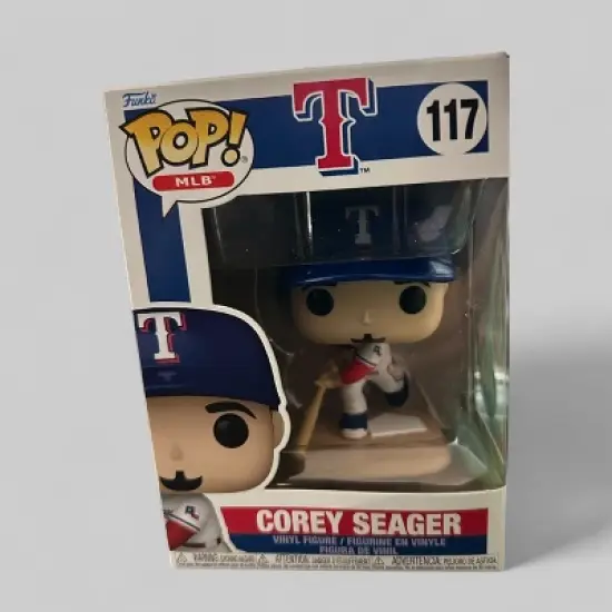 Funko POP! MLB Baseball Texas Rangers Corey Seager Figure #117! image {2}
