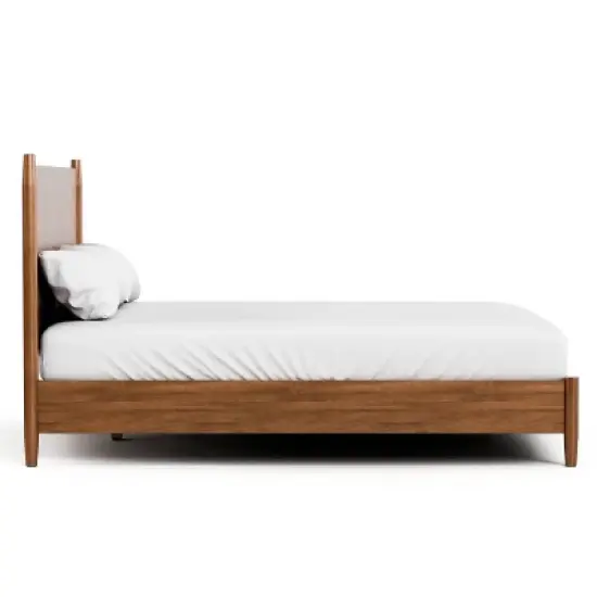 HOMES: Inside + Out 3pc Full Riverstone Mid-Century Modern Bedroom Set with 2 Nightstands Walnut image {17}
