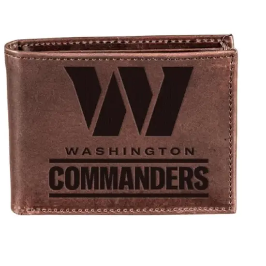Evergreen Washington Commanders Crazy Horse Collection Bi-Fold Wallet image {1}