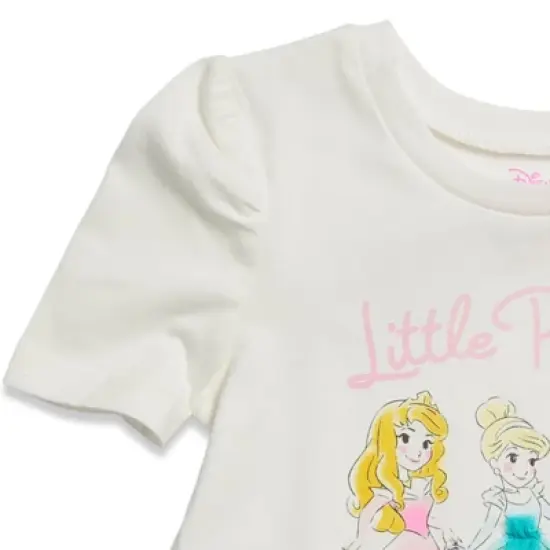 Disney The Little Mermaid Princess Cinderella Girls T-Shirt Leggings and Headband 3 Piece Outfit Set Toddler to Little Kid image {6}