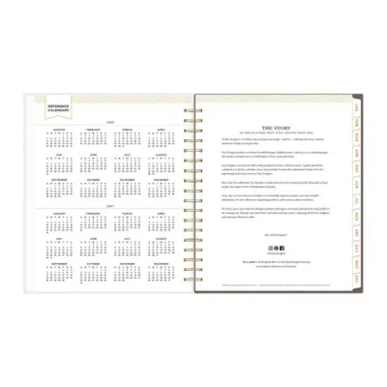 Blue Sky Day Designer Daily/Monthly Planning Calendar 8"x10" Song Bird Smooth Frosted image {7}