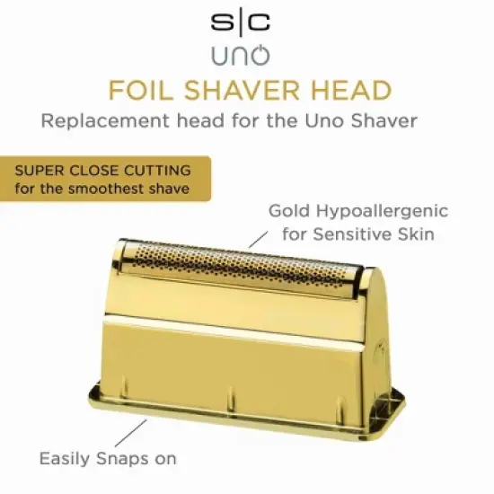 StyleCraft Replacement Uno Men's Shaver Gold Titanium Single Foil Head image {2}
