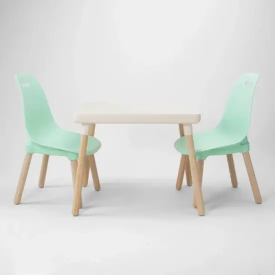 3pc Kid Century Modern Table and Chair Set - B. Spaces image {7}