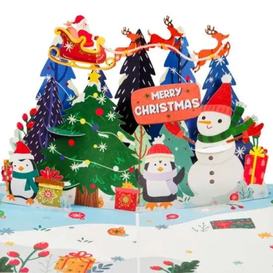 Frndly by Paper Love Christmas Night Pop Up Christmas Card image {6}