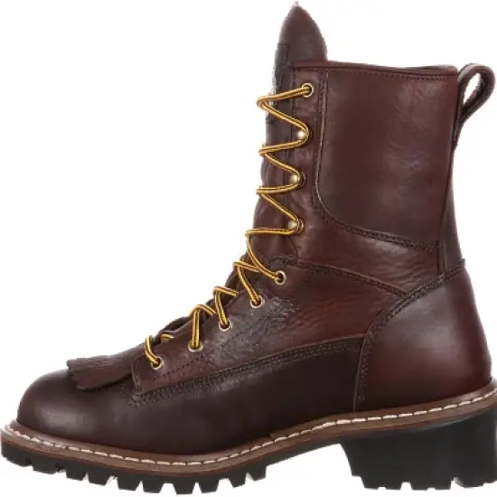 Men's Brown Georgia Boot Waterproof Logger Boot Size 13(Wide) image {4}
