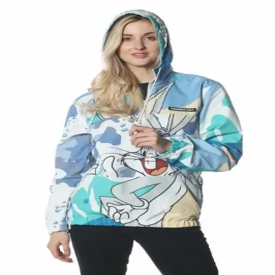 Members Only - Women's Bugs Patchwork Windbreaker Oversized Jacket image {5}