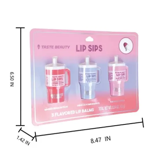 Taste Beauty Lip Balm Tumblers - 3pk image {1}