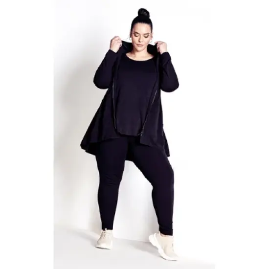 Women's Plus Size Timeout Bamboo Jacket - black | Amber & Vanilla image {5}