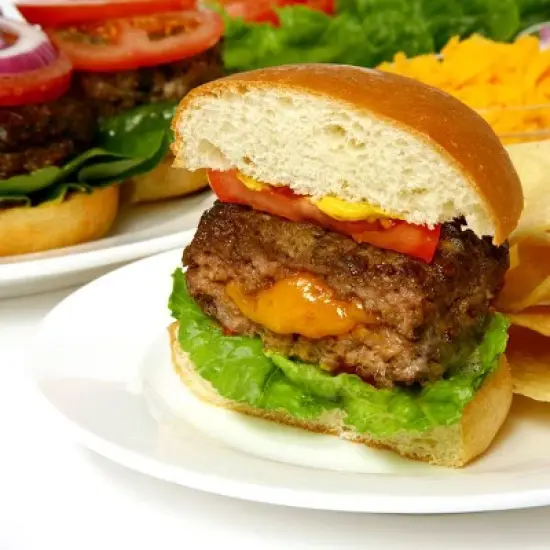 Norpro Nonstick Stuffed Burger Maker, Red image {4}
