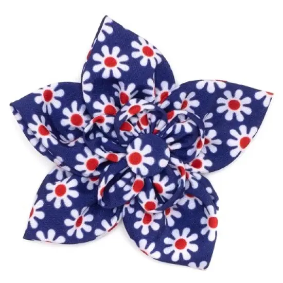 The Worthy Dog Daisies Flower Adjustable Collar Attachment Accessory image {1}