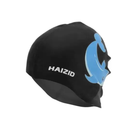 Unique Bargains Kid's Silicone Cartoon Dolphin Swim Cap 1 Pc image {5}