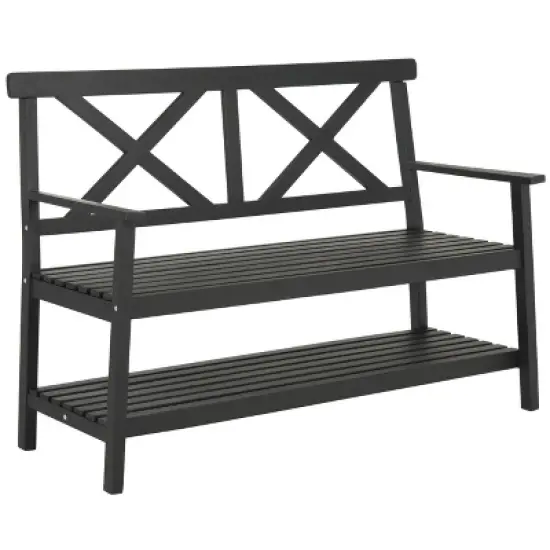 Mayer 2 Seat Bench - Outdoor - Safavieh image {2}