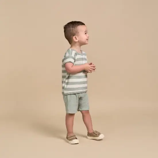 Modern Moments&trade; by Gerber Baby Boys' 2-Piece Shirt and Short Set image {1}