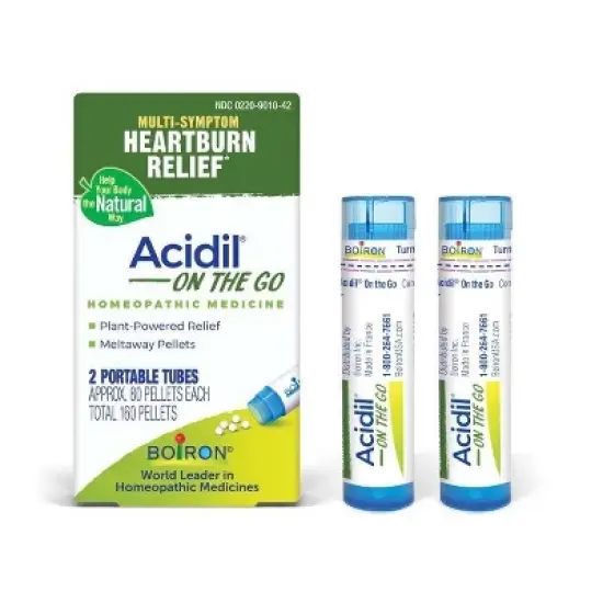 Acidil On the Go by Boiron Homeopathic Medicine for Heartburn Relief  -  160 Pellet image {14}