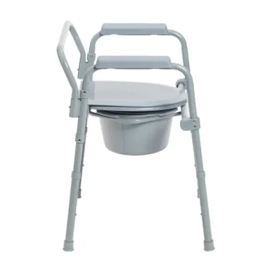 Drive Medical Steel Folding Bedside Commode image {4}