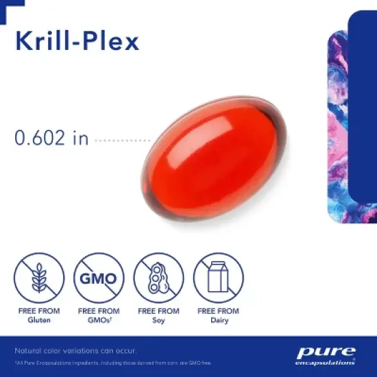 Pure Encapsulations Krill-Plex - Supports Menstrual Comfort, Heart Health, Joint Support, Cognitive Function and Skin Health image {2}