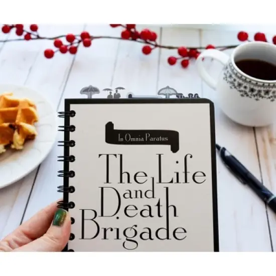 Silver Buffalo Gilmore Girls Life and Death Brigade 5-Tab Spiral Notebook With 75 Sheets image {3}