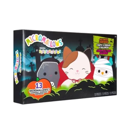 Squishmallows 2.5" Halloween Calendar Plush - 13pk: Stuffed Animals Variety Set, Polyester Material image {4}