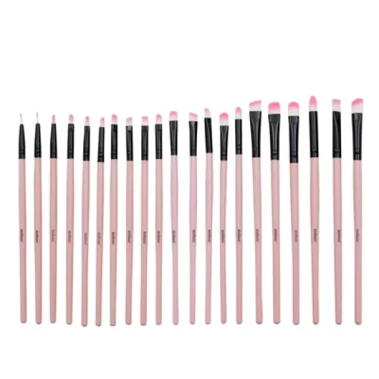 Zodaca 32 Piece Professional Makeup Brush Set with Storage Pouch, Includes Eye Shadow, Foundation, and Blending Brushes (Pink) image {6}
