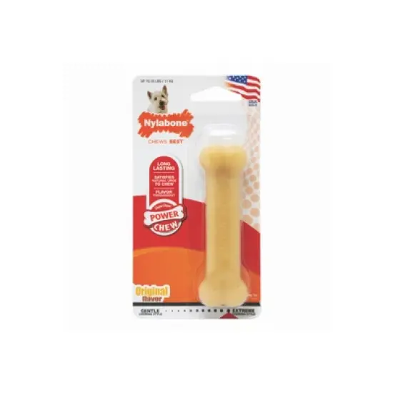 Nylabone Dura Chew Dog Bone - Peanut Butter Flavor(Regular) image {2}