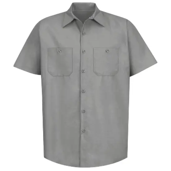 Red Kap&reg; Men's Short Sleeve Industrial Work Shirt image {7}