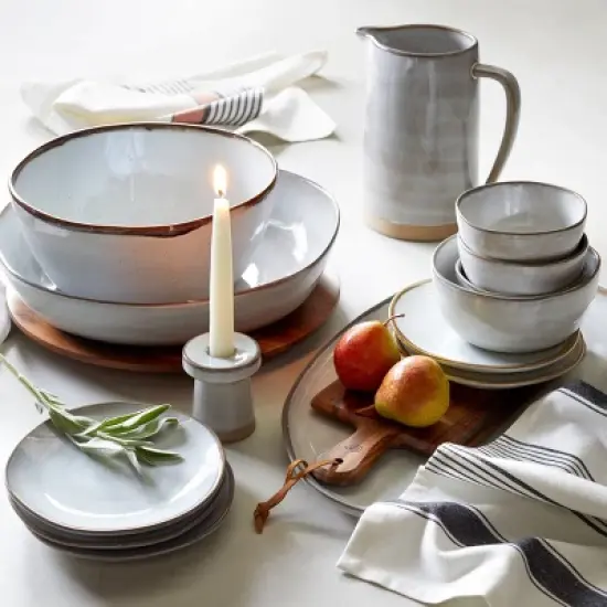 22oz Stoneware Reactive Glaze Cereal Bowl - Hearth & Hand&trade; with Magnolia image {3}