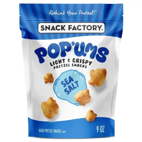 Snack Factory Pop'ums Sea Salt Pretzel Snacks - 9oz image {5}