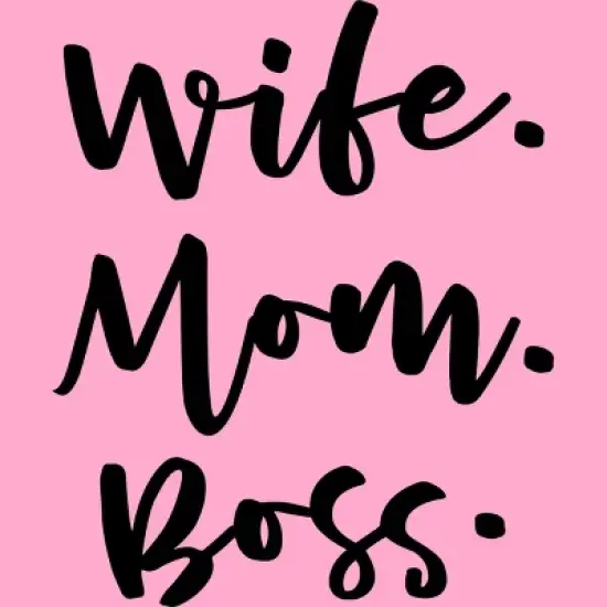 Women's Design By Humans Wife. Mom. Boss. By TheBlackCatPrints Racerback Tank Top image {1}
