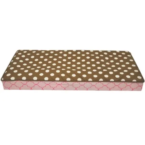 Bacati - Butterflies pink/chocolate Changing Pad Cover image {7}