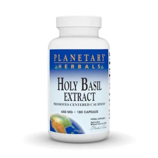 Holy Basil Extract 450mg by Planetary Herbals  -  180 Capsule image {3}