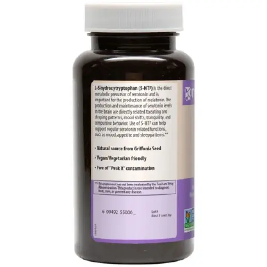 MRM Nutrition 5-HTP, 100 mg, 60 Vegan Capsules image {2}