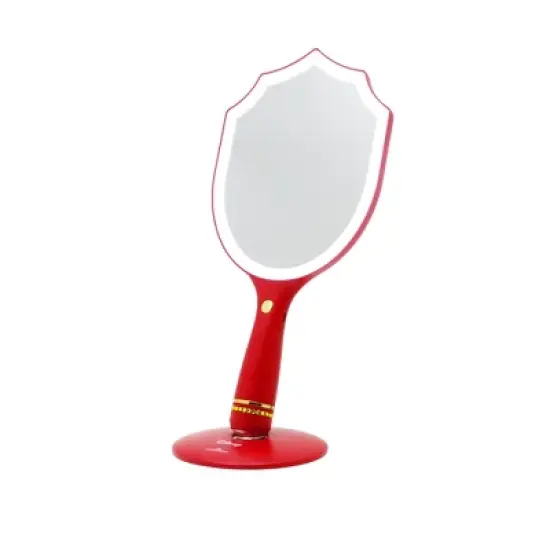 Impressions Vanity Disney Princess Handheld Lighted Makeup Mirror, Vanity Mirrors with Standing Base image {3}