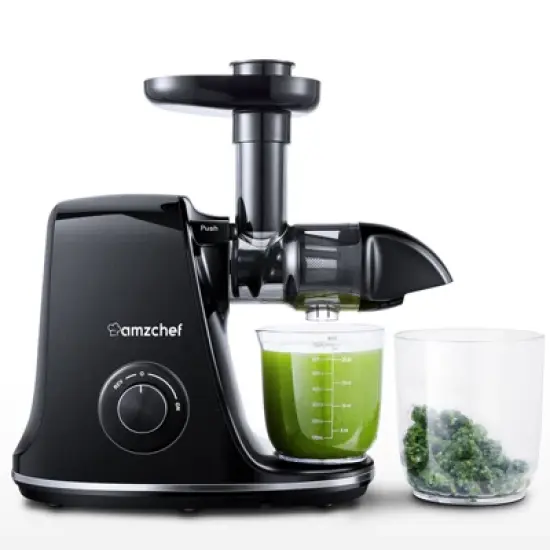 Masticating Juicer, Slowe Cold Press Juicer with 7 Spiral Masticating, Reverse Function, Juicer Machines with Food Grade Anti-oxidation Materials image {12}